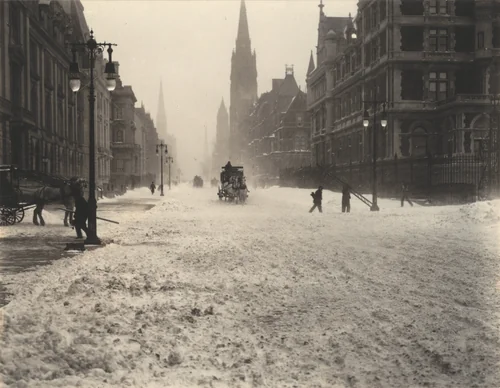 Winter, New York by Alfred Stieglitz, photograph, 1893