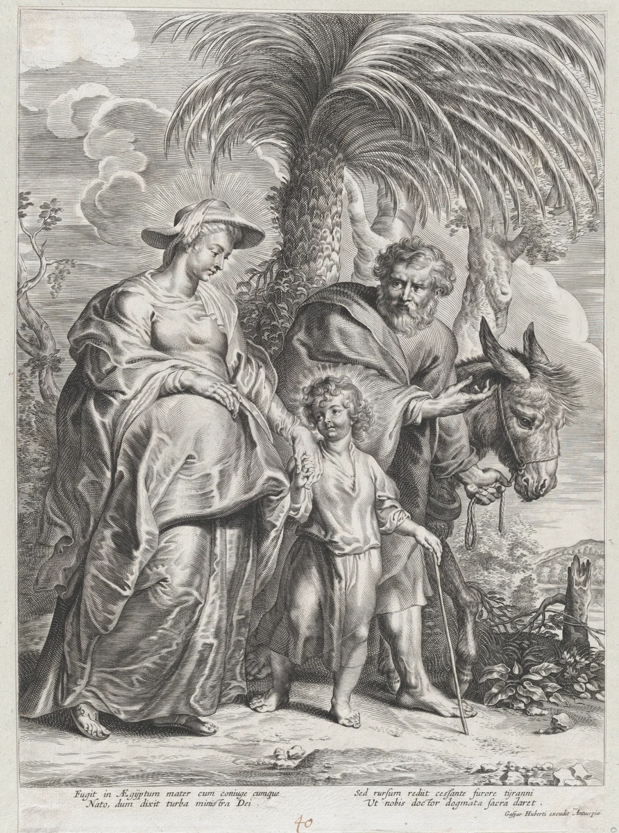 The Return from Egypt by anonymous, print, 1700-1724