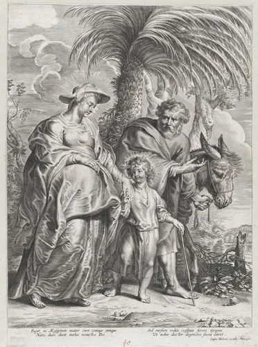 The Return from Egypt by anonymous, print, 1700-1724
