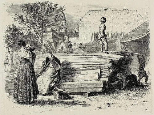 Plate four, from Radierversuche by Adolph Menzel, print, 1844