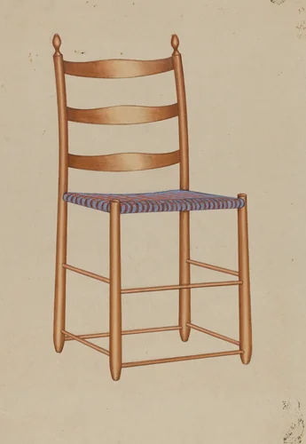 Shaker Chair by American 20th Century, index of american design, 1935-1942