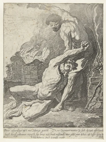 Kain doodt Abel by Willem Pietersz Buytewech, print, 1612-1613