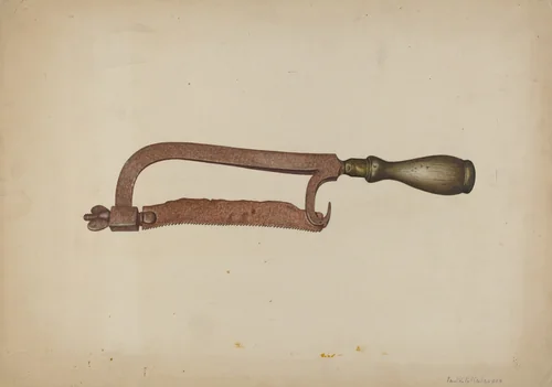 Hack Saw by Paul Poffinbarger, index of american design, 1938