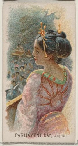 Parliament Day, Japan, from the Holidays series (N80) for Duke brand cigarettes by W. Duke, Sons & Co., print, 1890