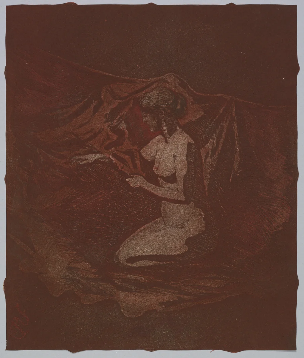 Embers Glow by Theodore Roussel, print, 1890-1897