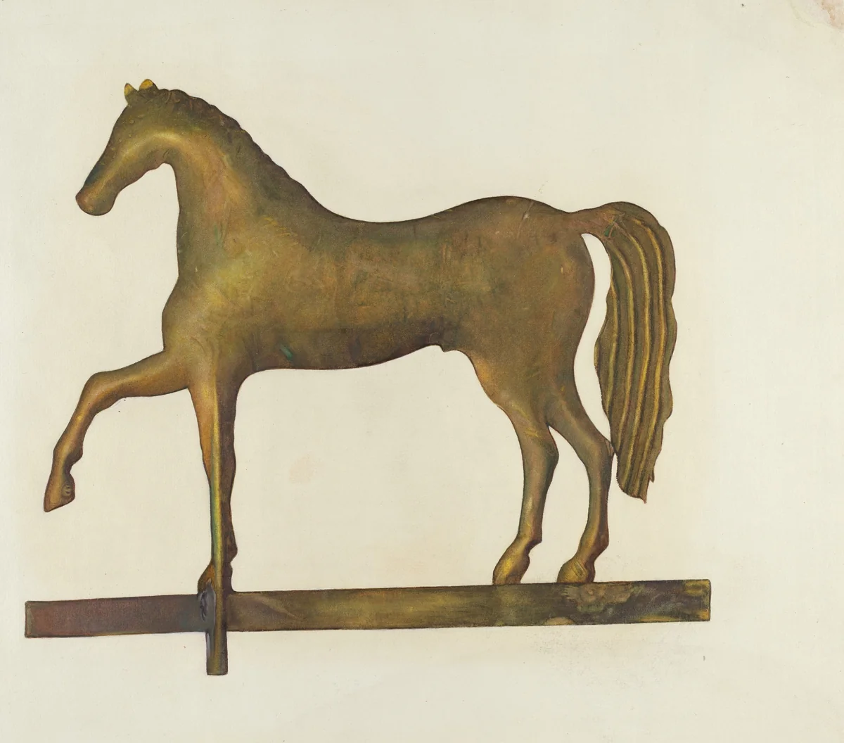 Weather Vane Horse by Gertrude Koch, index of american design, 1940