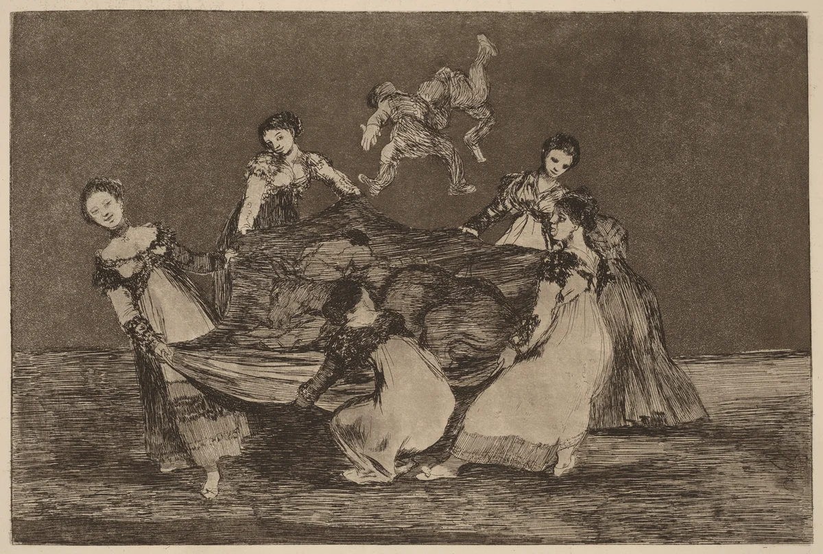 Disparate femenino (Feminine Folly) by Francisco Goya, print, 1816