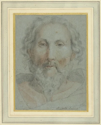 Hoofd van God de Vader by Carlo Dolci, drawing, 1652-1662