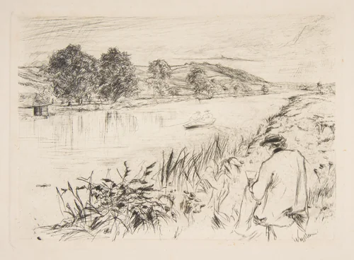 Sketching No. 1 by James McNeill Whistler, print, 1861