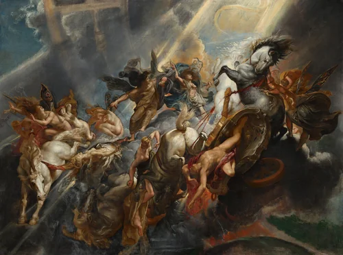 The Fall of Phaeton by Peter Paul Rubens, painting, 1604-1608