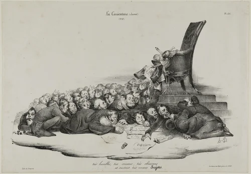 Very humble, very obedient, very submissive, and most of all, very voracious subjects, plate 136 by Honoré-Victorin Daumier, print, 1832