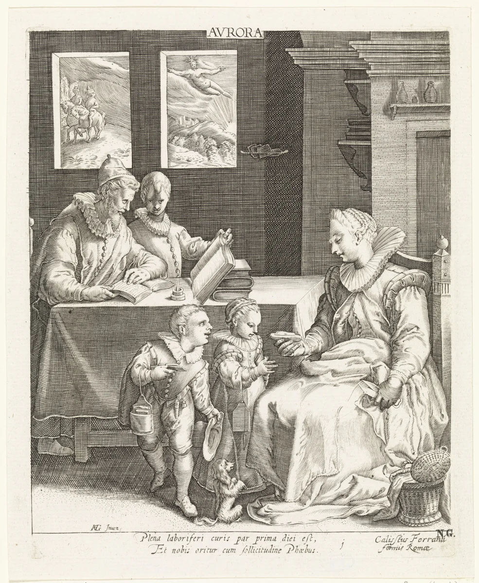 De ochtend by anonymous, print, 1630