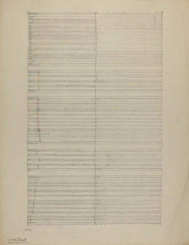 Textile by American 20th Century, index of american design, 1935-1942