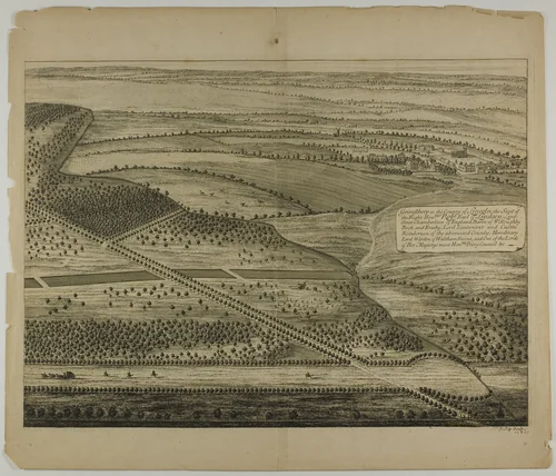 Grimthorp in the County of Lincoln, plate 23 from Britannia Illustrata by Jan Kip, print, 1707