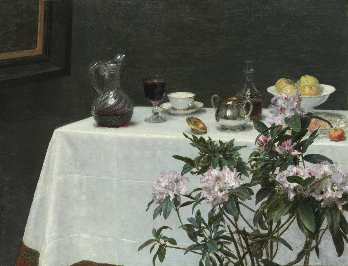 Still Life: Corner of a Table by Henri Fantin-Latour, painting, 1873
