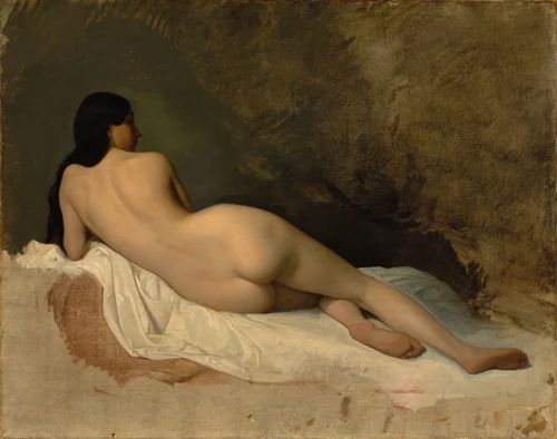 Study of a Reclining Nude by Isidore Pils, painting, 1836-1846