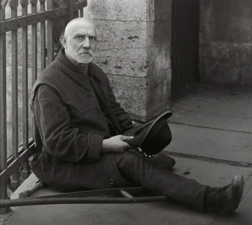 Beggar by August Sander, photograph, 1926