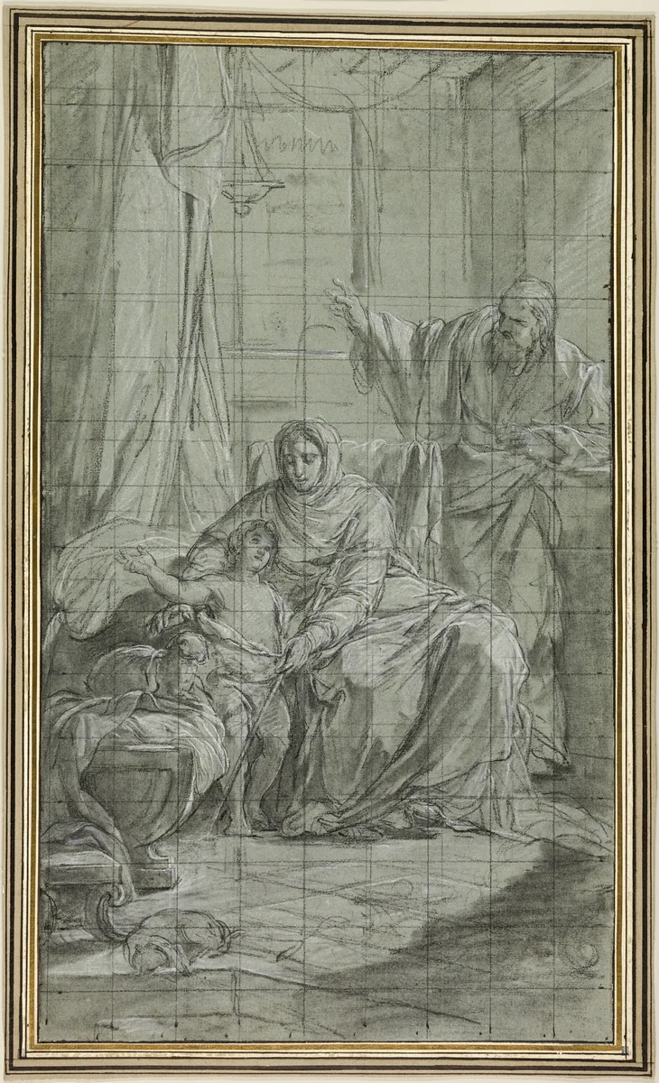 The Family of Saint John the Baptist by Nicolas-Bernard Lépicié, drawing, 1766-1776