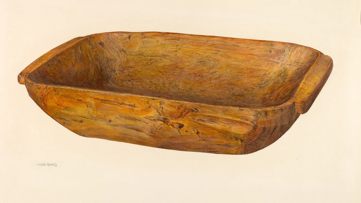 Chopping Bowl by Hester Duany, index of american design, 1941