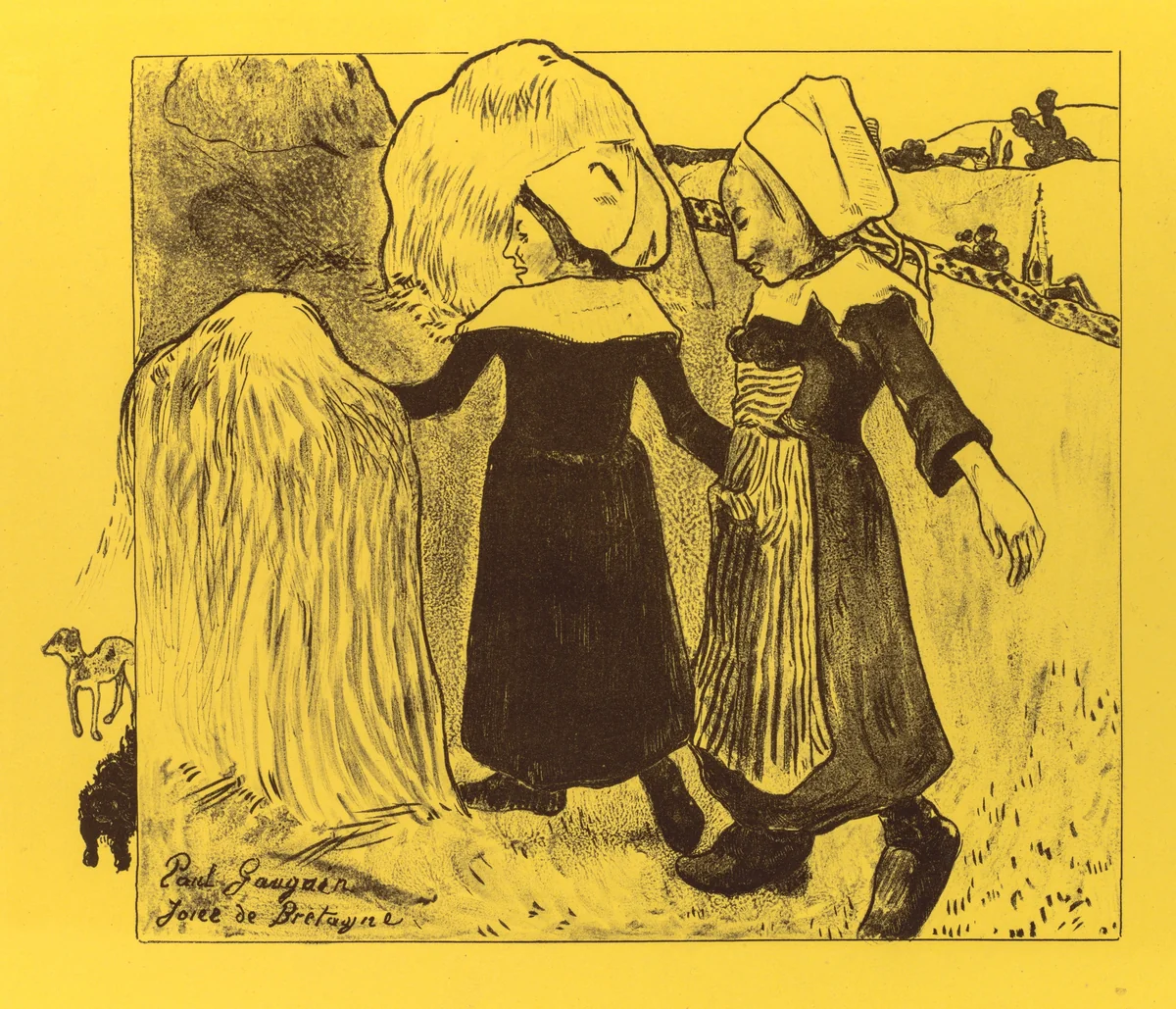 Volpini Suite: Joys of Brittany (Joies de Bretagne) by Paul Gauguin, print, 1889