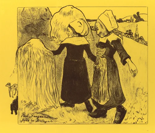 Volpini Suite: Joys of Brittany (Joies de Bretagne) by Paul Gauguin, print, 1889
