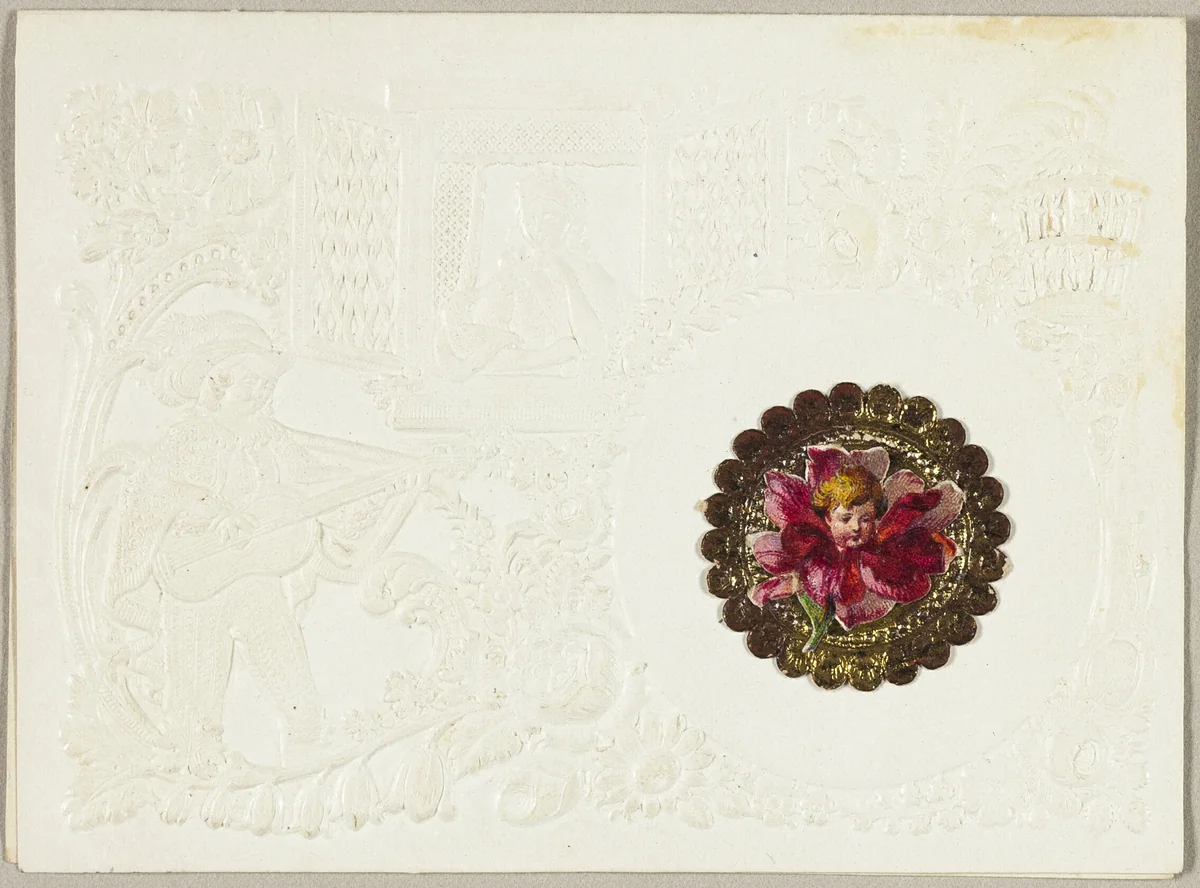 What Cheeks Can Half so Soft Appear (valentine) by Unknown Artist, other, 1845-1855