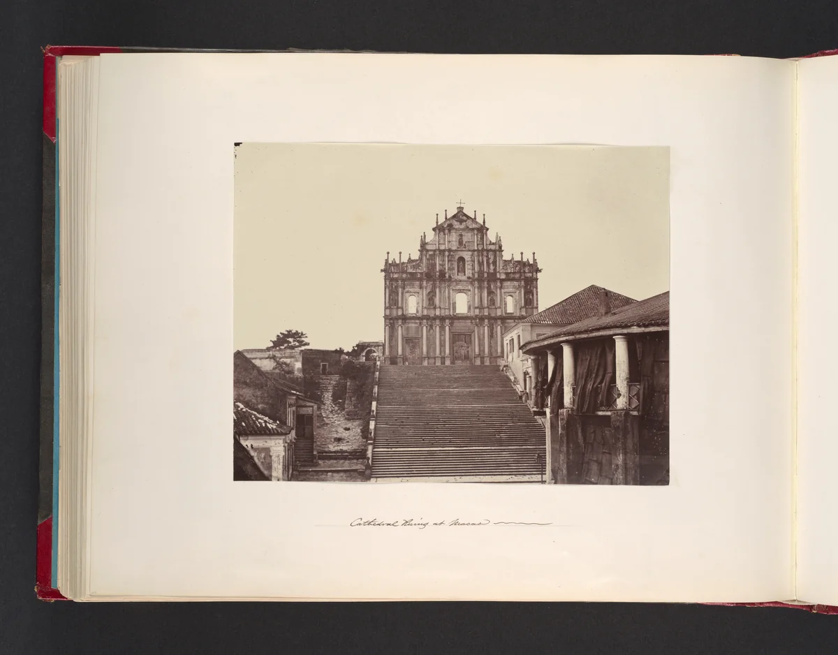 Cathedral Ruins at Macao by John Thomson, photograph, 1865