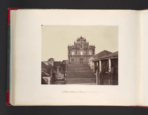 Cathedral Ruins at Macao by John Thomson, photograph, 1865