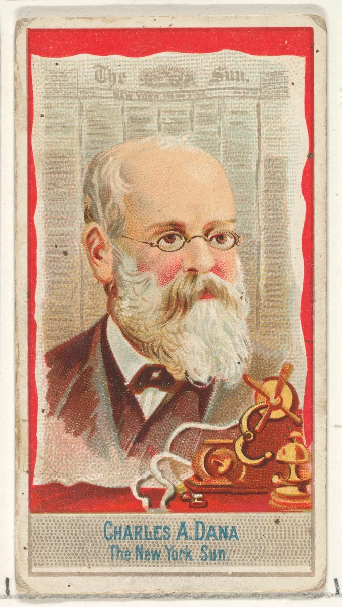 Charles A. Dana, The New York Sun, from the American Editors series (N1) for Allen & Ginter Cigarettes Brands by Allen & Ginter, print, 1887
