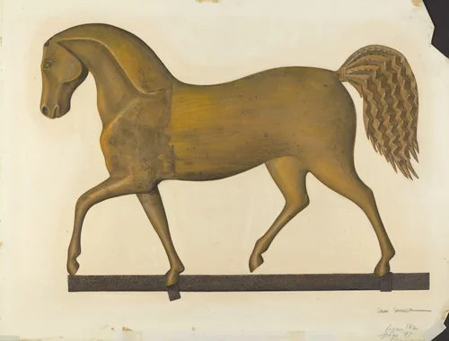 Horse Weather Vane by Selma Sandler, index of american design, 1940