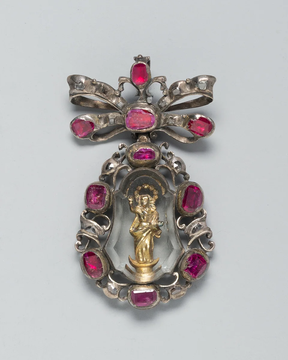 Pendant with the Virgin by Spanish, metalwork, 1650-1700