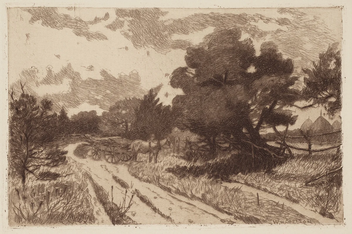 A Long Island Road by William Henry Shelton, portfolio, 1887