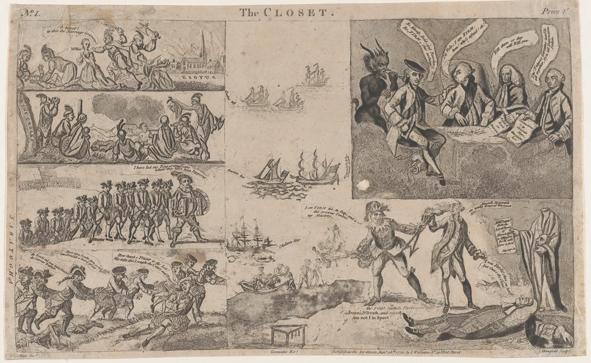 The Closet by anonymous, print, 1778