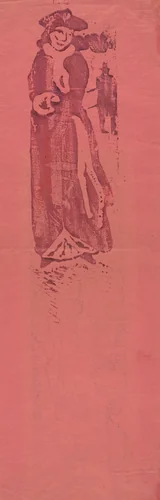 Woman with a Muff (La Dame au Manchon) by Emile Bernard, print, 1891-1892