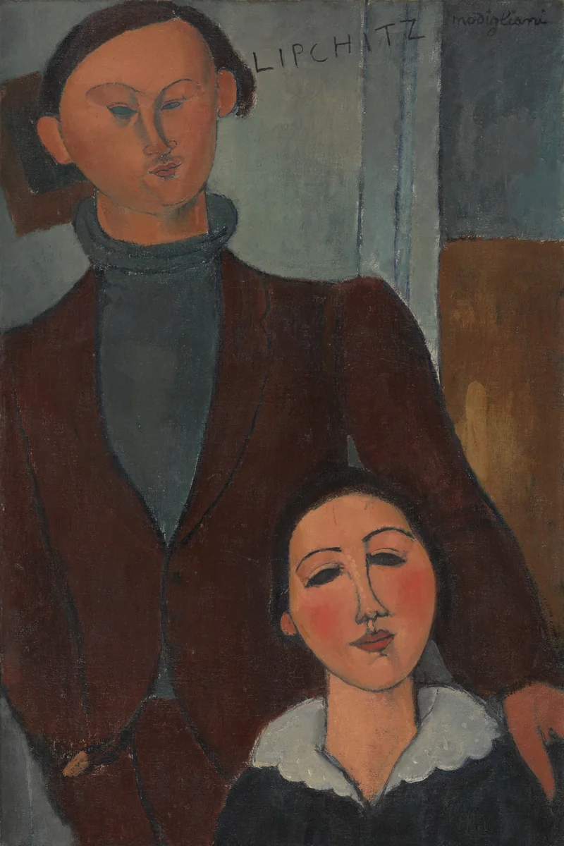 Jacques and Berthe Lipchitz by Amedeo Modigliani, painting, 1916