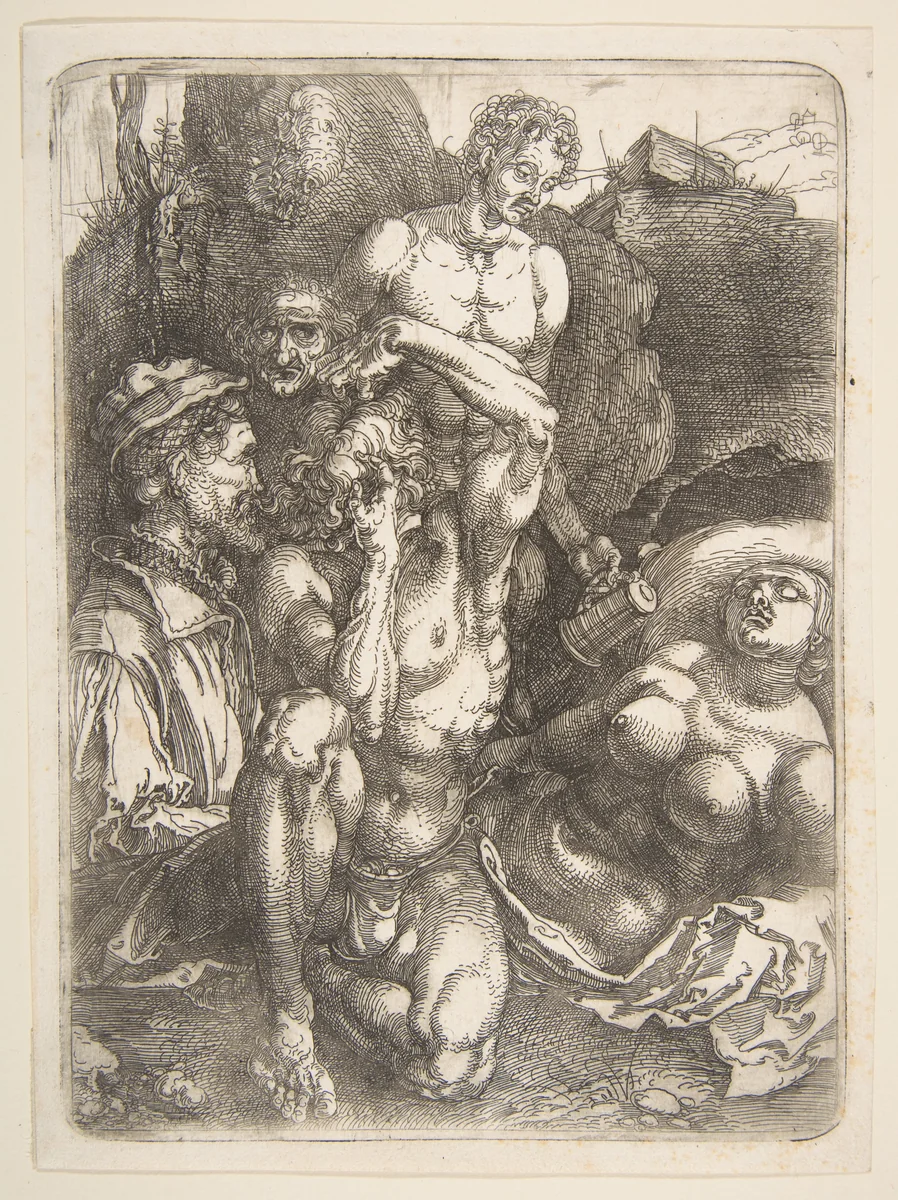 The Desperate Man by Albrecht Dürer, print, 1485-1528