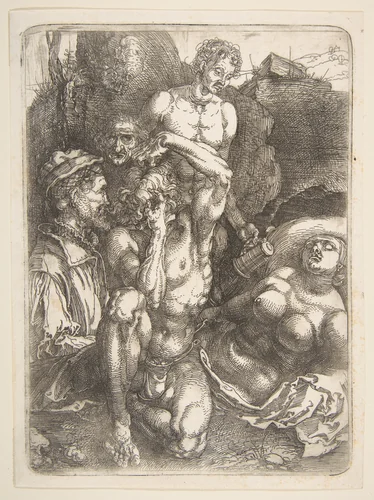 The Desperate Man by Albrecht Dürer, print, 1485-1528
