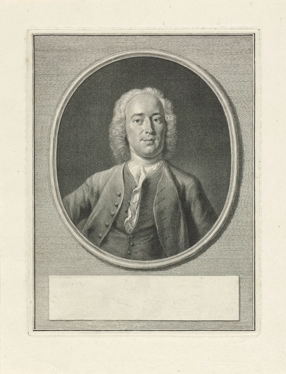Portret van Philip Zweerts by Jacob Houbraken, print, 1749-1751
