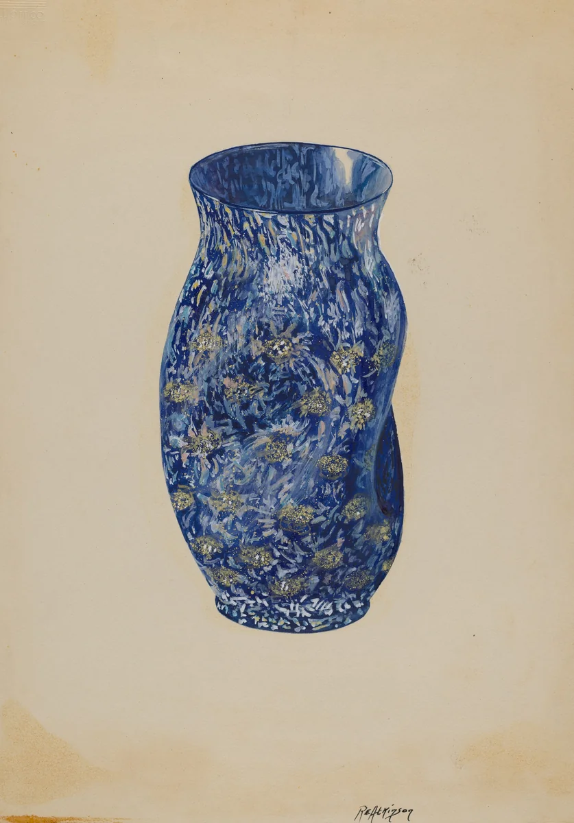 Pinch Vase by Ralph Atkinson, index of american design, 1936