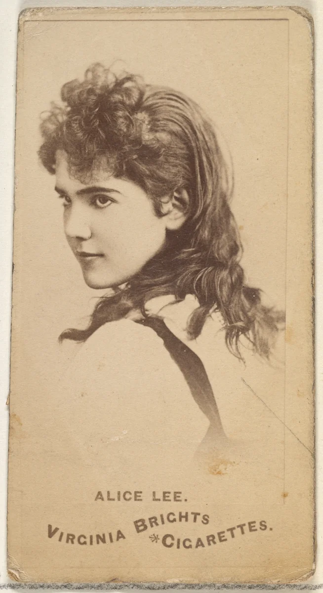 Alice Lee, from the Actors and Actresses series (N45, Type 1) for Virginia Brights Cigarettes by Allen & Ginter, photograph, 1885-1891
