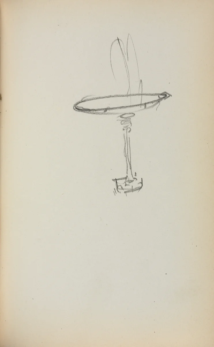 Italian Sketchbook: Fountain (page 145) by Maurice Prendergast, book, 1898-1899