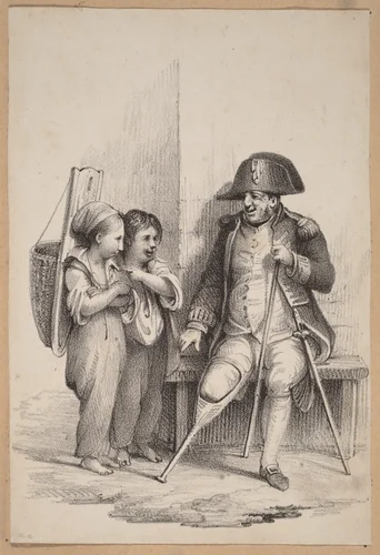 The Soldier's Birth Right by Rembrandt Peale, print, 1828