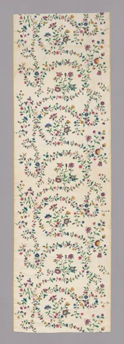 Painted Silk by The input text does not contain an artist's name., textile, 1750-1775