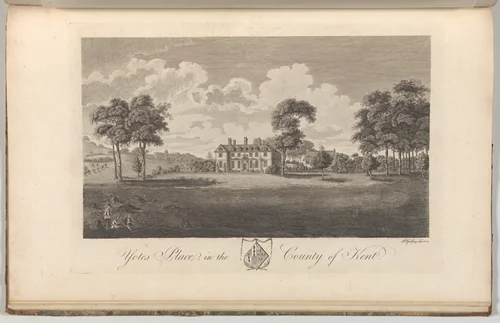 Preston Hall in Aylesford, in the County of Kent, from Edward Hasted's, The History and Topographical Survey of the County of Kent, vols. 1-3 by Richard Bernard Godfrey, book, 1790