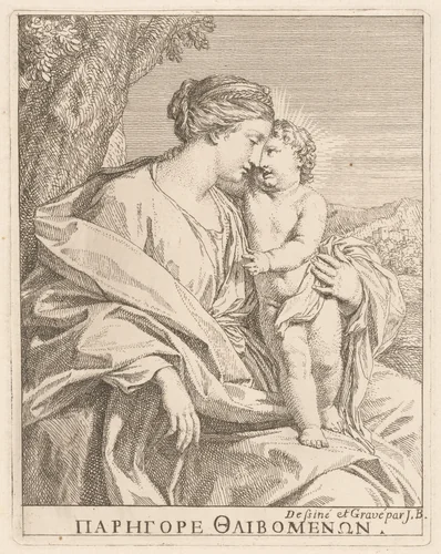 The Virgin and Child by Giovanni Bottani, print, 1725-1804