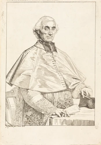 Gabriel Cortois de Pressigny by Jean-Auguste-Dominique Ingres, print, 1816
