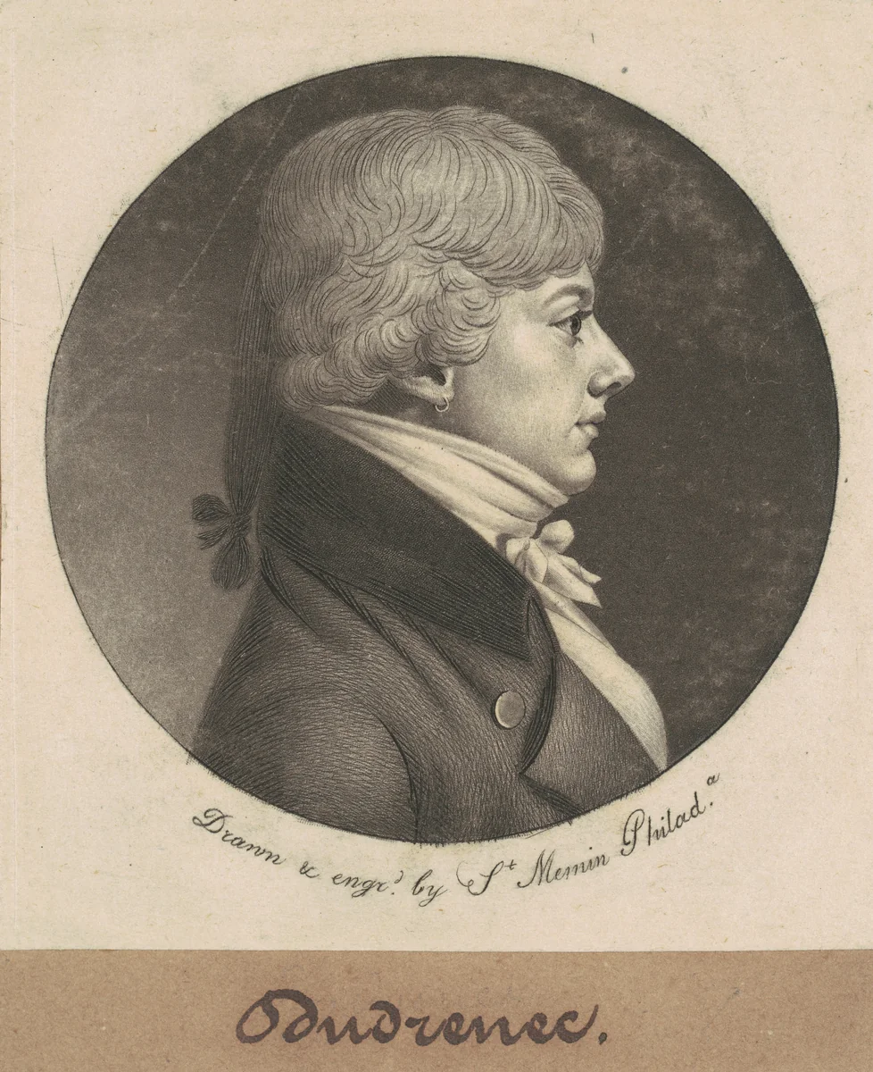 Dudrenec by Charles B. J. Févret de Saint-Mémin, print, 1800