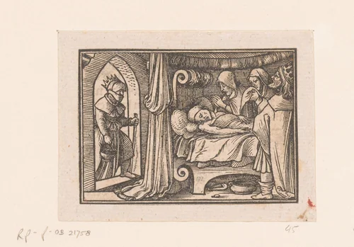 Dood van Abia by anonymous, print, 1552