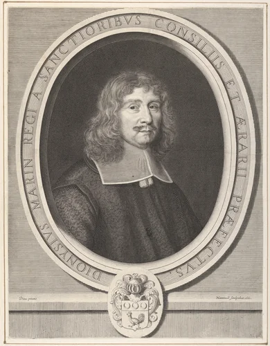 Denis Marin by Robert Nanteuil, print, 1661