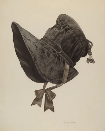 Bonnet by Nancy Crimi, index of american design, 1935-1942